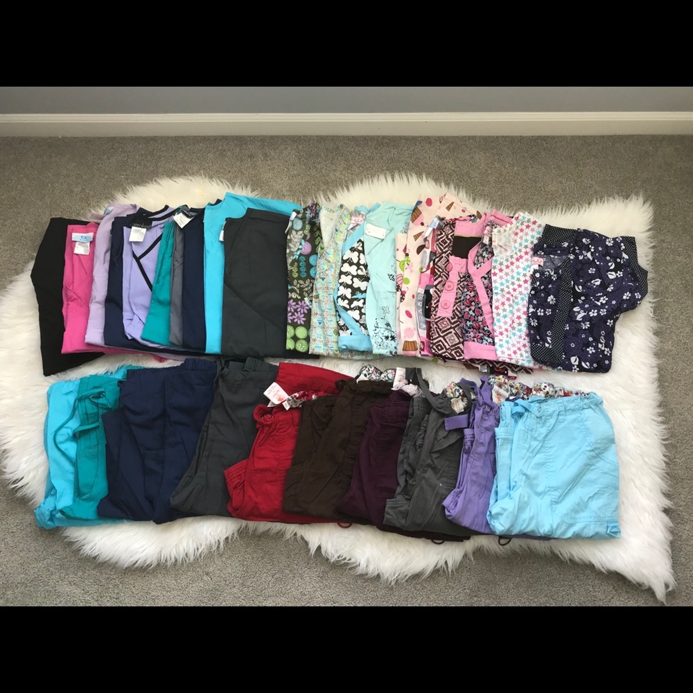 Scrub tops and pants
